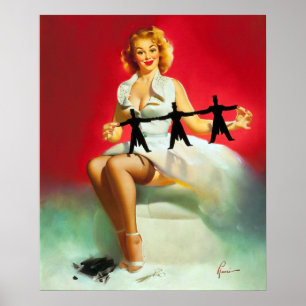 Cut-outs Pin Up Poster