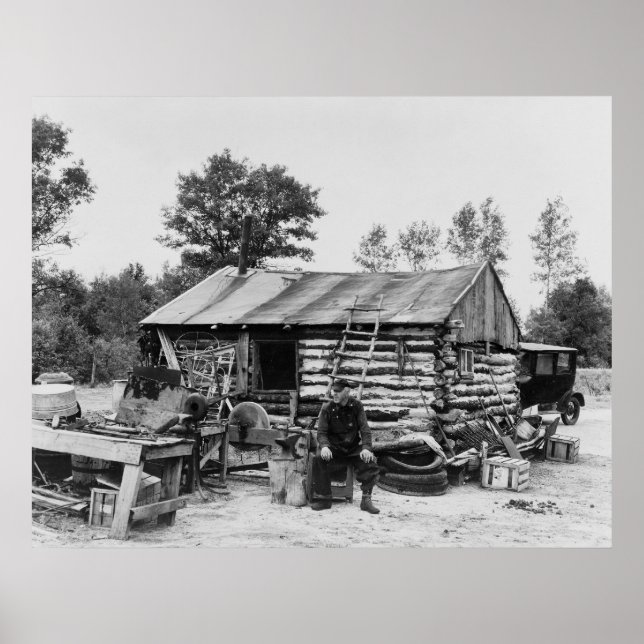 Cut-Over Land Farmer, 1937 Poster (Front)
