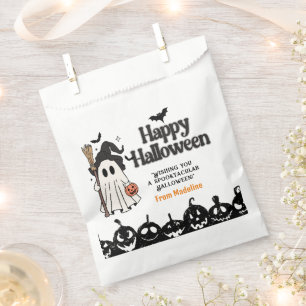 Cut pumpkin carving halloween Gift Tag Favour Bags