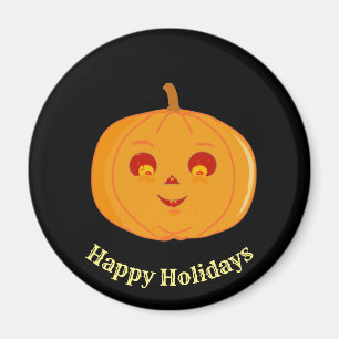 Cut Pumpkin Face Magnet