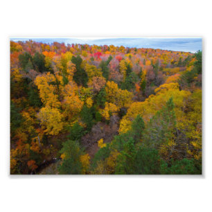 Cut River valley, Fall, Michigan Photo Print