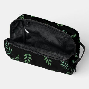 Cut & Sew Leaf Print Toiletry Bag for Travel