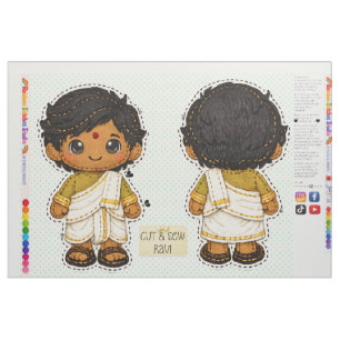 Cut & Sew plushie kids sewing for beginners Fabric