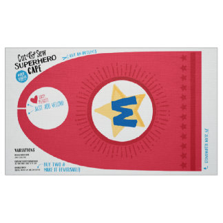 Cut & Sew Superhero Cape - Fun DIY - Red Star Fabric