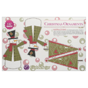 Cut & Sew Vintage Christmas Ornaments - DIY Plush Fabric