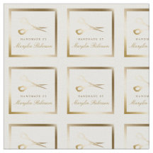 Cut & Sew | White & Gold Scissors Handmade By