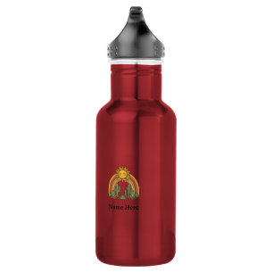 Cut sun rainbow cactus custom name coffe mug 532 ml water bottle