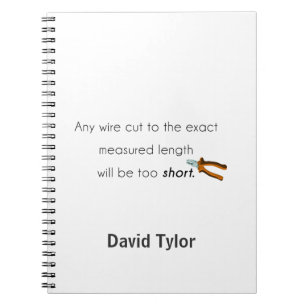 Cut too short! spiral notebook