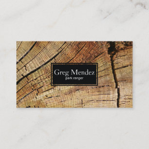 Cut Wood Business Card