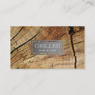 Cut Wood Business Card