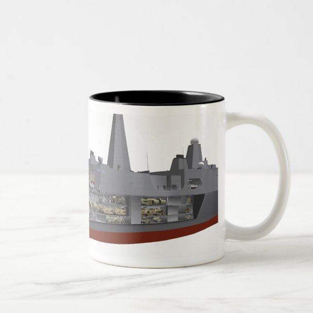 Cutaway illustration Two-Tone coffee mug (Right)