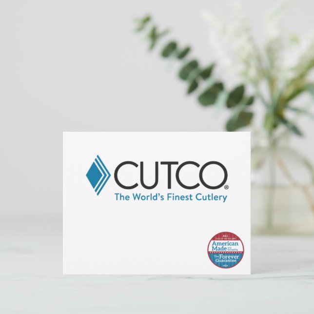 Cutco customer contact postcard (Standing Front)