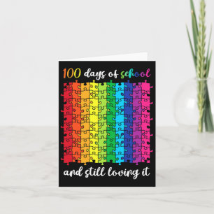 Cute 100 Days Of School And Still Loving It Happy  Card