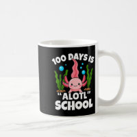 Cute 100 Days Of School Axolotl Alotl Pun Girls Bo
