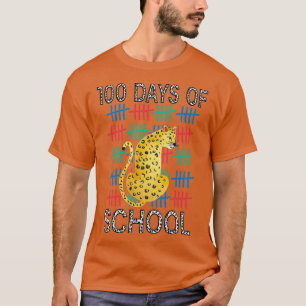 Cute 100 Days Of School leopard T-Shirt
