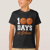 Cute 100 Days School Basketball Kids Teacher Theme