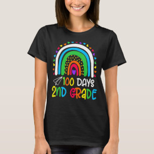 Cute 100th Day of School 100 Days Smarter 2nd Grad T-Shirt