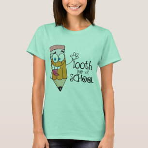 Cute 100th Day Of School Cartoon Gift T-Shirt