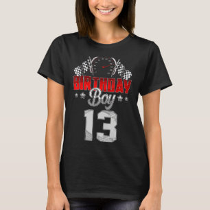Cute 13th Birthday Boy 13 Years Old Race Car Teens T-Shirt