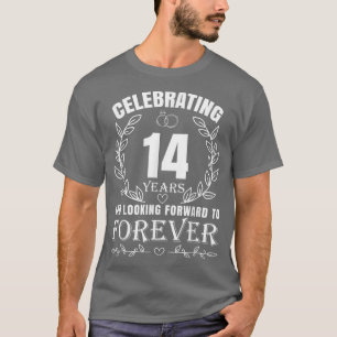Cute 14th Wedding Anniversary for Couples Married T-Shirt