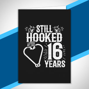 Cute 16th Anniversary Couples Married 16 Years Card