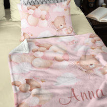 Cute 1st Birthday Teddy Bear Baby Birthday Pink