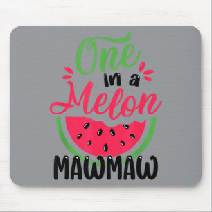Cute 1st Birthday Watermelon Mawmaw 1st Birthday Mouse Pad