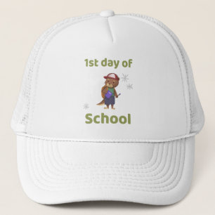 cute 1st day of school design  trucker hat