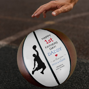Cute 1st Fathers Day   Daddy Basketball
