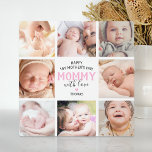 Cute 1st Mother's Day Photo Plaque<br><div class="desc">Cute personalised mothers day picture plaque featuring 8 family photos of the child,  the cute saying "happy 1st mother's day mummy with love",  a pink heart,  and the child's name.</div>