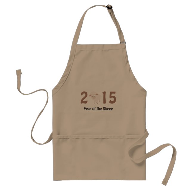 Cute 2015 - Year of the Sheep design Standard Apron (Front)