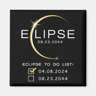 Cute 2044 Total Solar Eclipse Checklist Magnet