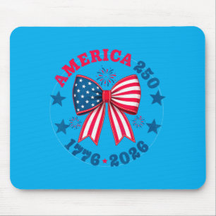 Cute 250th Anniversary Usa Patriotic Girl Kids 250 Mouse Pad