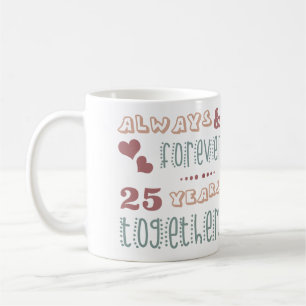 Cute 25th Wedding Anniversary Coffee Mug