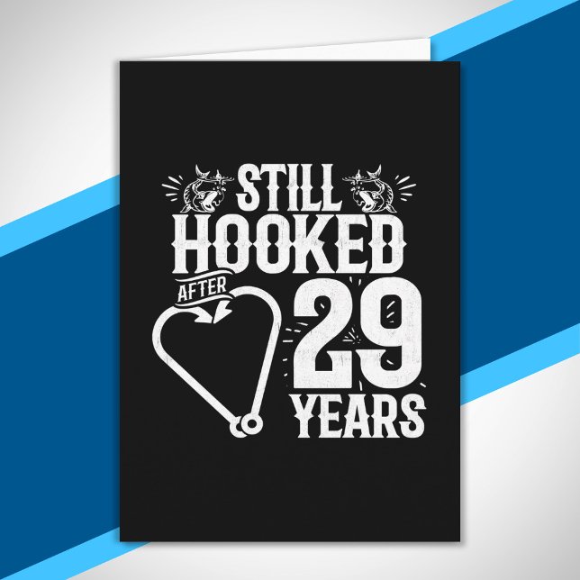 Cute 29th Anniversary Couples Married 29 Years Card (Creator Uploaded)