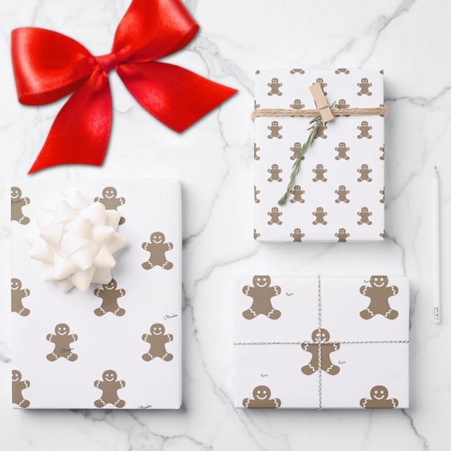 Cute 2 Names, Gingerbread Man Pattern 3 Sheets (Creator Uploaded)