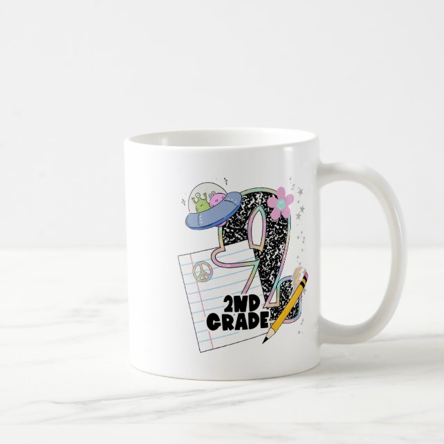 Cute 2nd Grade Back To School Student Teacher Seco Coffee Mug (Right)