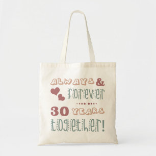 Cute 30th Wedding Anniversary Tote Bag