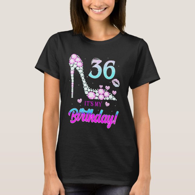 Cute 36 Years Old It's My 36th Birthday Party T-Shirt (Front)