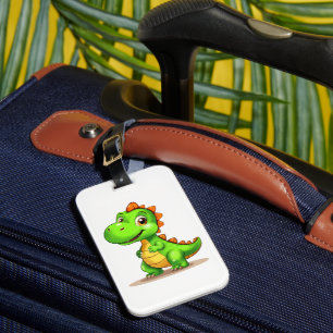 Cute 3D Baby T-Rex Dinosaur Luggage Tag