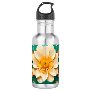 Cute 3d flowers 532 ml water bottle