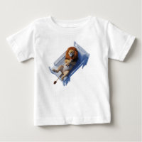 Cute 3D Lion Sleeping in Bed with Teddy Bear Isola