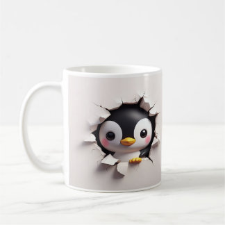 Cute 3D Penguin Mug