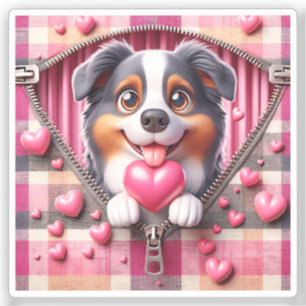 Cute 3D Puppy in a Pink and White Background (21)