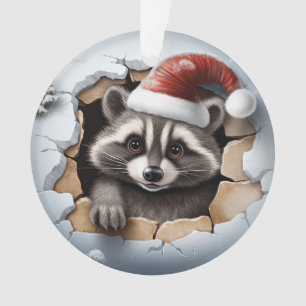 Cute 3D Raccoon Ornament