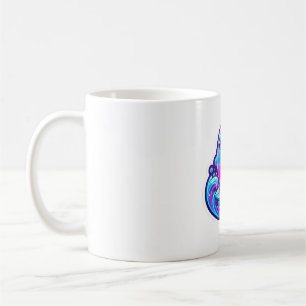 Cute 3D Sherro Aniimo Surfing Sticker Coffee Mug