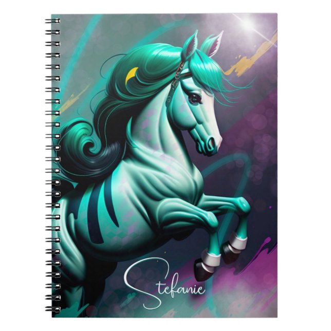 Cute 3d Spirit Pony 24 Notebook (Front)