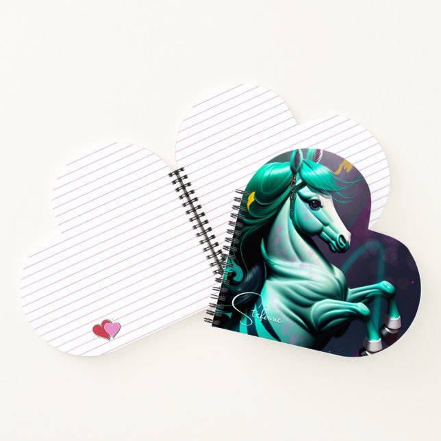 Cute 3d Spirit Pony 24 Notebook (Inside)