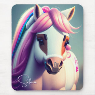 Cute 3d Spirit Pony 2 Mouse Pad