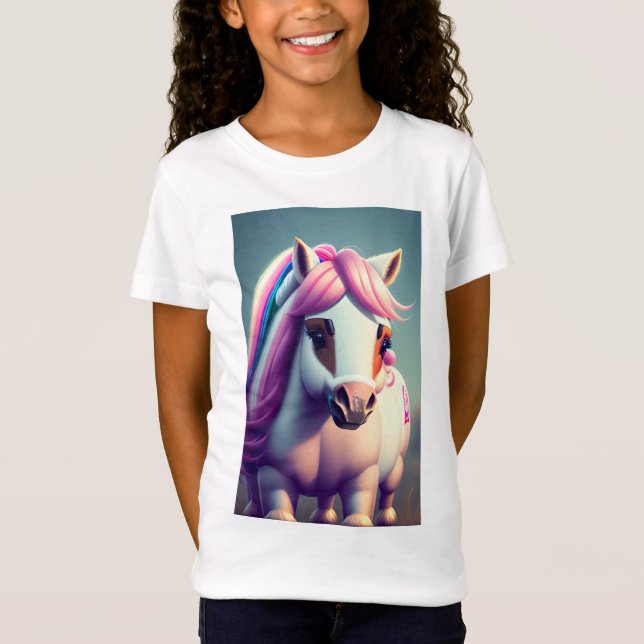 Cute 3d Spirit Pony 2 T-Shirt (Front)